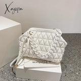 Xajzpa - Thick Chain Luxury Designer Bag Women 2023 Spring Purse And Handbags Small Pu Leather