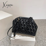 Xajzpa - Thick Chain Luxury Designer Bag Women 2023 Spring Purse And Handbags Small Pu Leather