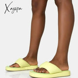 Xajzpa - Thick Sole Wedges Flip Flops For Women 2023 Summer Clip Platform Sandals Woman Non-Slip