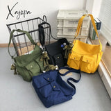 Xajzpa - Thickened Canvas Shoulder Bag Student Postman Female Wear-Resistant Crossbody Bags