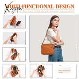 Xajzpa - Three-Layer Leather Crossbody Shoulder & Clutch Bag Bags Luxury Handbags Bali Wallet