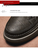 Xajzpa - Top Quality Genuine Leather Shoes Mens Sneakers Knit Collar Men’s Casual Hollow Men