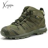 Xajzpa - Top Quality Men Hiking Boots New Autumn Winter Brand Outdoor Mens Sport Cool Trekking