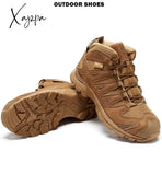 Xajzpa - Top Quality Men Hiking Boots New Autumn Winter Brand Outdoor Mens Sport Cool Trekking