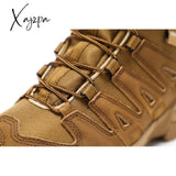 Xajzpa - Top Quality Men Hiking Boots New Autumn Winter Brand Outdoor Mens Sport Cool Trekking