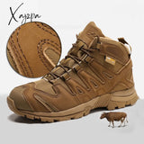 Xajzpa - Top Quality Men Hiking Boots New Autumn Winter Brand Outdoor Mens Sport Cool Trekking