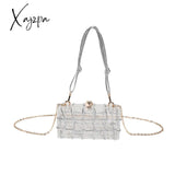 Xajzpa - Transparent Acrylic Handbag Solid Color Plaid Simple Shoulder Bag Versatile Coin Purse