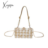 Xajzpa - Transparent Acrylic Handbag Solid Color Plaid Simple Shoulder Bag Versatile Coin Purse