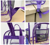 Xajzpa - Transparent Pvc Set Bag Waterproof Backpack Unisex Large Capacity Solid Clear Couple