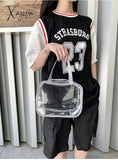 Xajzpa - Transparent Pvc Set Bag Waterproof Backpack Unisex Large Capacity Solid Clear Couple