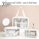 Xajzpa - Travel Storage Toiletry Organize Women Waterproof Pvc Cosmetic Portable Bag Transparent