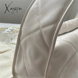 Xajzpa - Trend Quilted Plaid Design Women’s Handbag Soft Pu Leather Shoulder Side Bags For Women