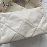 Xajzpa - Trend Quilted Plaid Design Women’s Handbag Soft Pu Leather Shoulder Side Bags For Women