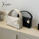 Xajzpa - Trend Quilted Plaid Design Women’s Handbag Soft Pu Leather Shoulder Side Bags For Women