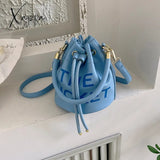 Xajzpa - Trendy Brand Designer Velour Bucket Shoulder Crossbody Bags Women Handbags And Purse New