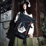 Xajzpa - Trendy Bright Backpack Women Oxford Cloth Waterproof School Bag Hip Hop Large Capacity