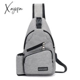 Jsvery 2022 Unisex External USB Charge Chest Bags Male Men Chest Waist Pack Antitheft Travel Crossbody Bags For Men Sling Shoulder Bag jsvery