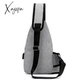 Jsvery 2022 Unisex External USB Charge Chest Bags Male Men Chest Waist Pack Antitheft Travel Crossbody Bags For Men Sling Shoulder Bag jsvery