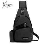 Jsvery 2022 Unisex External USB Charge Chest Bags Male Men Chest Waist Pack Antitheft Travel Crossbody Bags For Men Sling Shoulder Bag jsvery