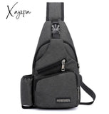 Jsvery 2022 Unisex External USB Charge Chest Bags Male Men Chest Waist Pack Antitheft Travel Crossbody Bags For Men Sling Shoulder Bag jsvery