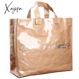 Xajzpa - Unisex Purses And Handbags Letter Reusable Shopper Pvc Shopping Paper All-Match