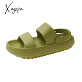 Xajzpa - Unisex Thick Sole Slipper Fashion Beach Sandals Men Women Anti-Slip Waterproof Flip Flops