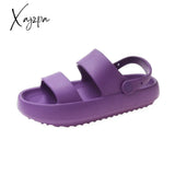 Xajzpa - Unisex Thick Sole Slipper Fashion Beach Sandals Men Women Anti-Slip Waterproof Flip Flops