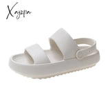 Xajzpa - Unisex Thick Sole Slipper Fashion Beach Sandals Men Women Anti-Slip Waterproof Flip Flops