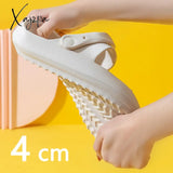 Xajzpa - Unisex Thick Sole Slipper Fashion Beach Sandals Men Women Anti-Slip Waterproof Flip Flops