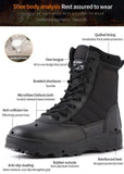 Xajzpa - Us Military Leather Boots For Men Outdoor Combat Infantry Tactical Ankle Men’s Desert