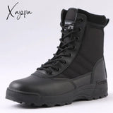 Xajzpa - Us Military Leather Boots For Men Outdoor Combat Infantry Tactical Ankle Men’s Desert