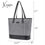 Xajzpa - Utotebag Women 15.6 Inch Laptop Tote Bag Notebook Shoulder Lightweight Multi-Pocket Nylon