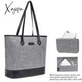 Xajzpa - Utotebag Women 15.6 Inch Laptop Tote Bag Notebook Shoulder Lightweight Multi-Pocket Nylon