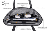 Xajzpa - Utotebag Women 15.6 Inch Laptop Tote Bag Notebook Shoulder Lightweight Multi-Pocket Nylon