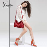 Xajzpa - Valenkuci Women Messenger Bags For Leather Handbag Crossbody Ladies Designer Shoulder Bag