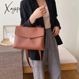 Xajzpa - Vintage Fashion Female Tote Bag New High Quality Pu Leather Women’s Designer Handbag