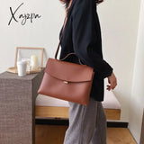 Xajzpa - Vintage Fashion Female Tote Bag New High Quality Pu Leather Women’s Designer Handbag