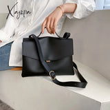 Xajzpa - Vintage Fashion Female Tote Bag New High Quality Pu Leather Women’s Designer Handbag