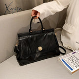 Xajzpa - Vintage Large Capacity Women Handbags Designer Shoulder Bags Luxury Oil Wax Pu Leather