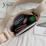 Xajzpa - Vintage Pu Leather Bucket Bags For Women Trending Designer Crossbody Shoulder Handbags