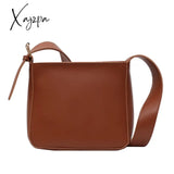 Xajzpa - Vintage Pu Leather Bucket Bags For Women Trending Designer Crossbody Shoulder Handbags