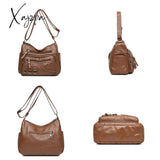 Xajzpa - Vintage Pu Leather Luxury Purses And Handbags 2023 High Quality Women’s Bag Design