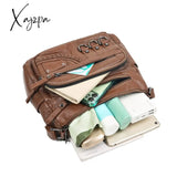 Xajzpa - Vintage Pu Leather Luxury Purses And Handbags 2023 High Quality Women’s Bag Design