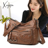 Xajzpa - Vintage Pu Leather Luxury Purses And Handbags 2023 High Quality Women’s Bag Design