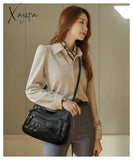 Xajzpa - Vintage Pu Leather Luxury Purses And Handbags 2023 High Quality Women’s Bag Design