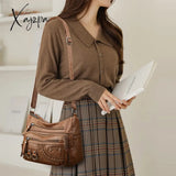 Xajzpa - Vintage Pu Leather Luxury Purses And Handbags 2023 High Quality Women’s Bag Design