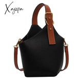 Xajzpa - Vintage Tote Bucket Bag Pu Leather Crossbody Shoulder Bags For Women Summer Simple