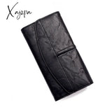 Xajzpa - Vintage Trifold Wallet Women Long Pu Leather Female Clutch Purse Hasp Phone Bag Girl Card