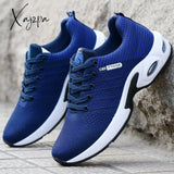 Xajzpa - Vulcanized Shoes Male Sneakers Fashion Summer Air Mesh Breathable Wedges For Men Plus Size