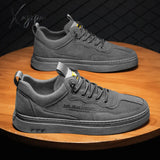 Xajzpa - Vulcanized Sneakers For Men Trend Casual Leather Shoes Tenis Luxury Trainer Race Korean